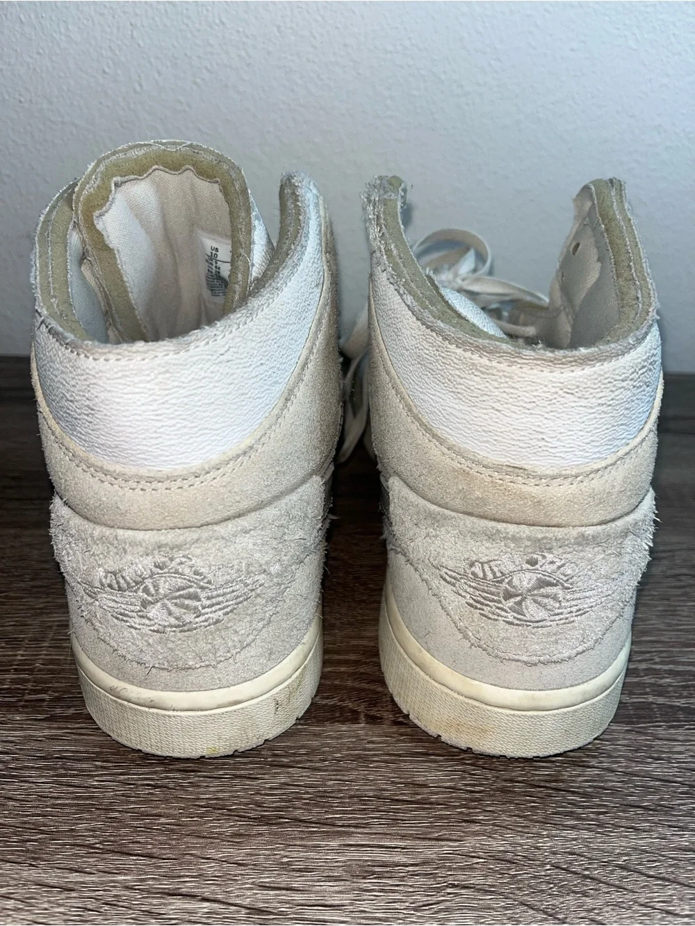 Nike Men’s Air Force Suede White High-Top Sneakers 🌵 10